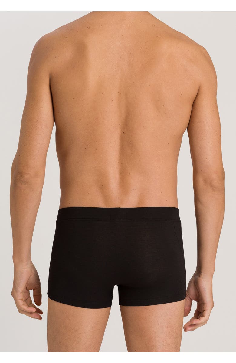 Hanro Natural Function TENCEL and Cotton Boxer Brief, Alternate, color, Black