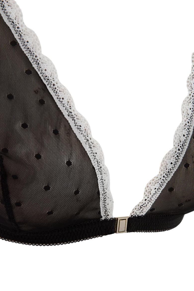 Shayla Triangle Bra, Alternate, color, Black
