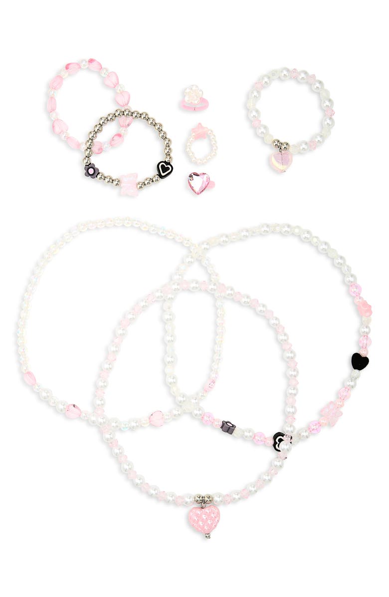 Capelli New York Kids' 9-Piece Assorted Necklaces, Bracelets & Rings Set, Main, color, Pink Combo