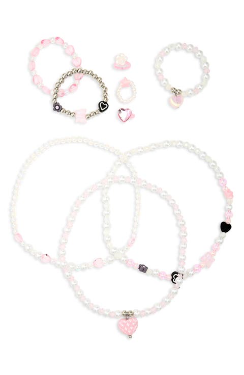 Kids' 9-Piece Assorted Necklaces, Bracelets & Rings Set