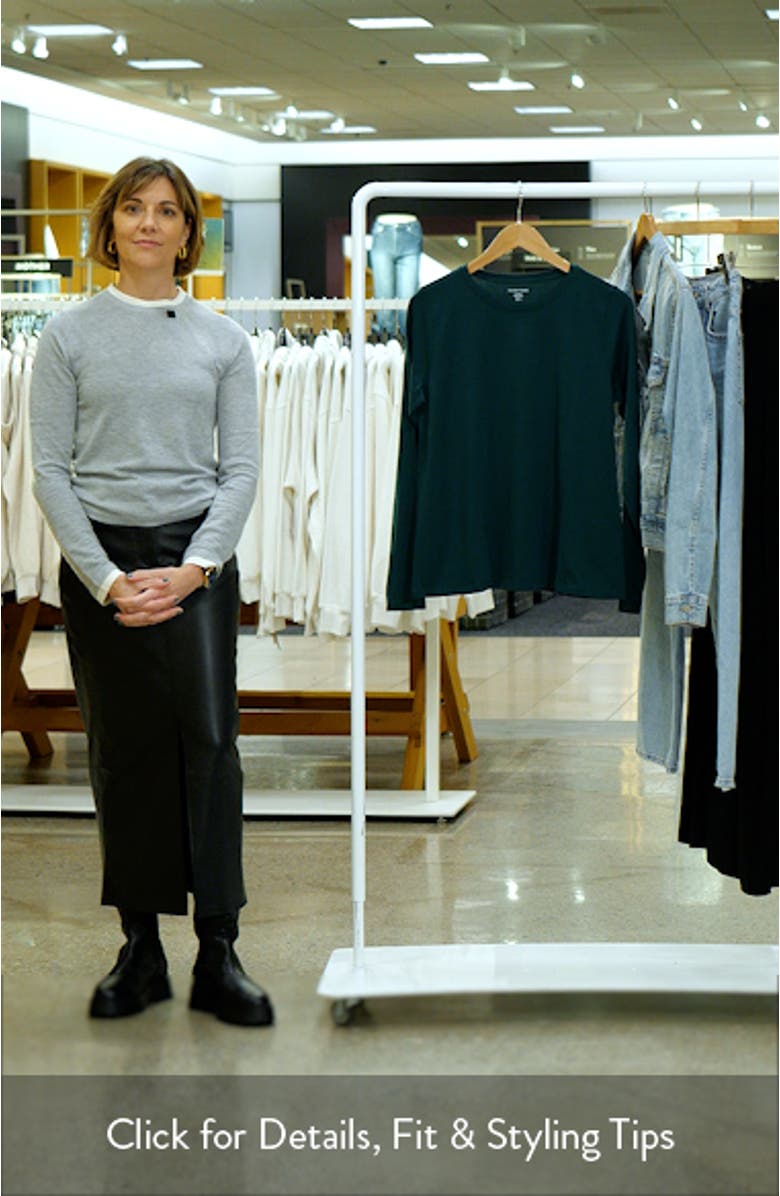 Crewneck Organic Cotton Jersey T-Shirt, sales video thumbnail