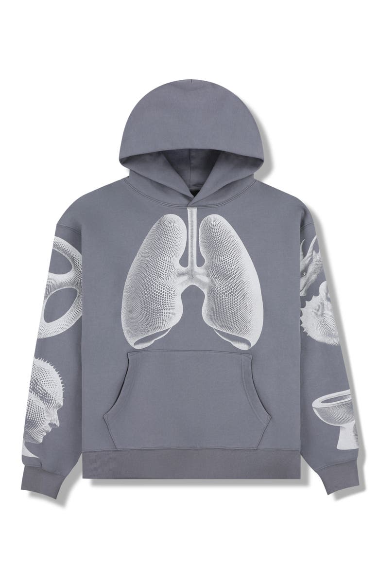 Dysfunction Graphic Hoodie, Alternate, color, GREY