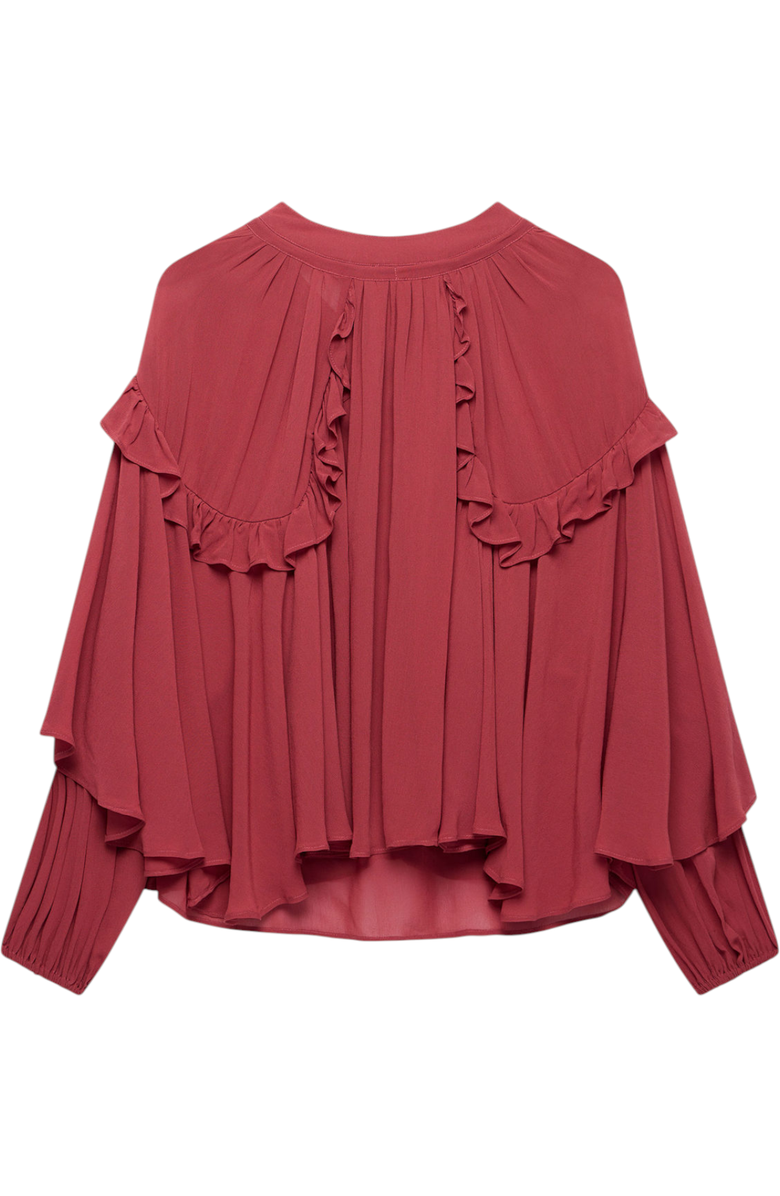 MINT VELVET Ruffle Layered Blouse, Alternate, color, Pink