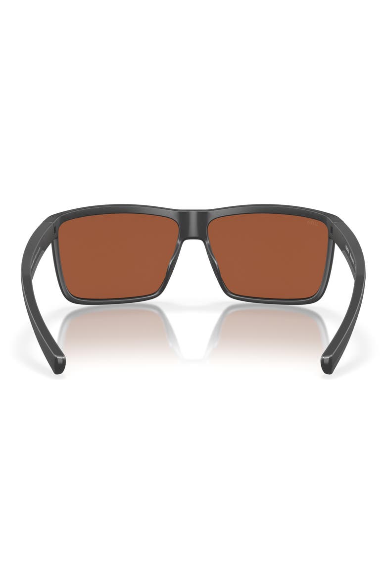 Rinconcito 60mm Polarized Rectangular Sunglasses, Alternate, color, GRAY