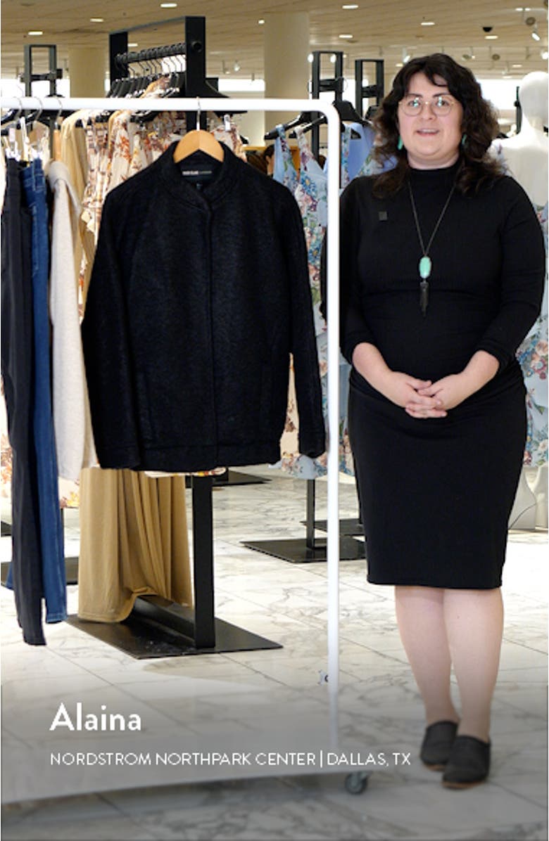 Oversize Textured Bomber Jacket, sales video thumbnail