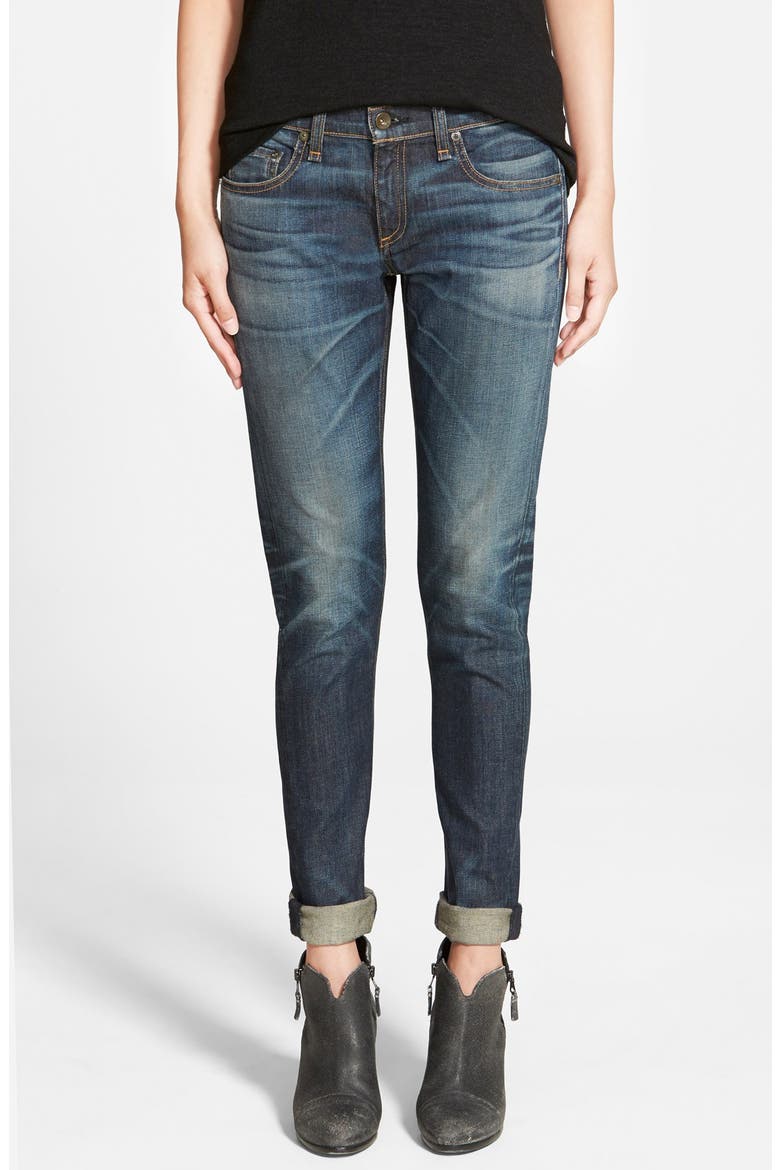'The Dre' Slim Fit Boyfriend Jeans (Nordstrom Exclusive), Main, color, WATTS