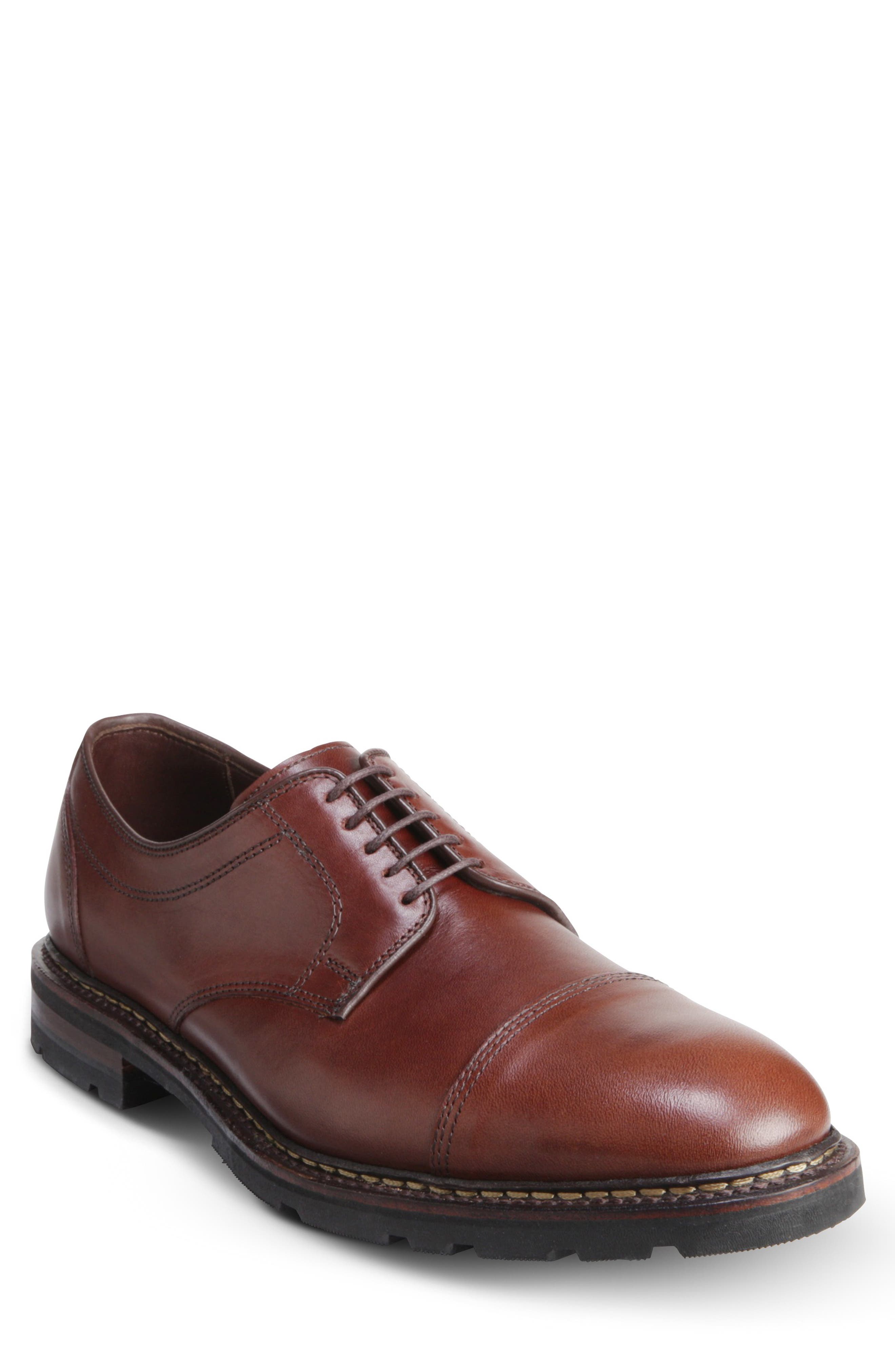 Ace Cap Toe Derby, Main, color, TOBACCO
