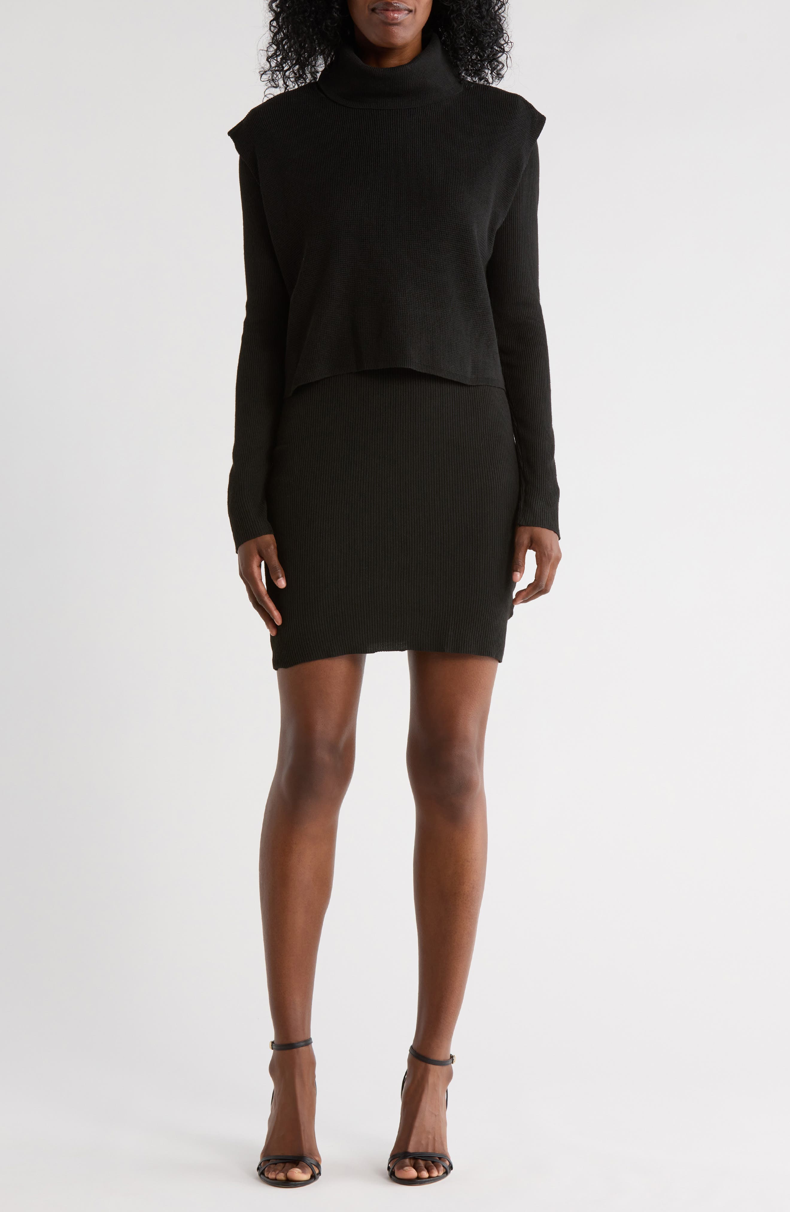 BY DESIGN Abby Long Sleeve Knit Dress