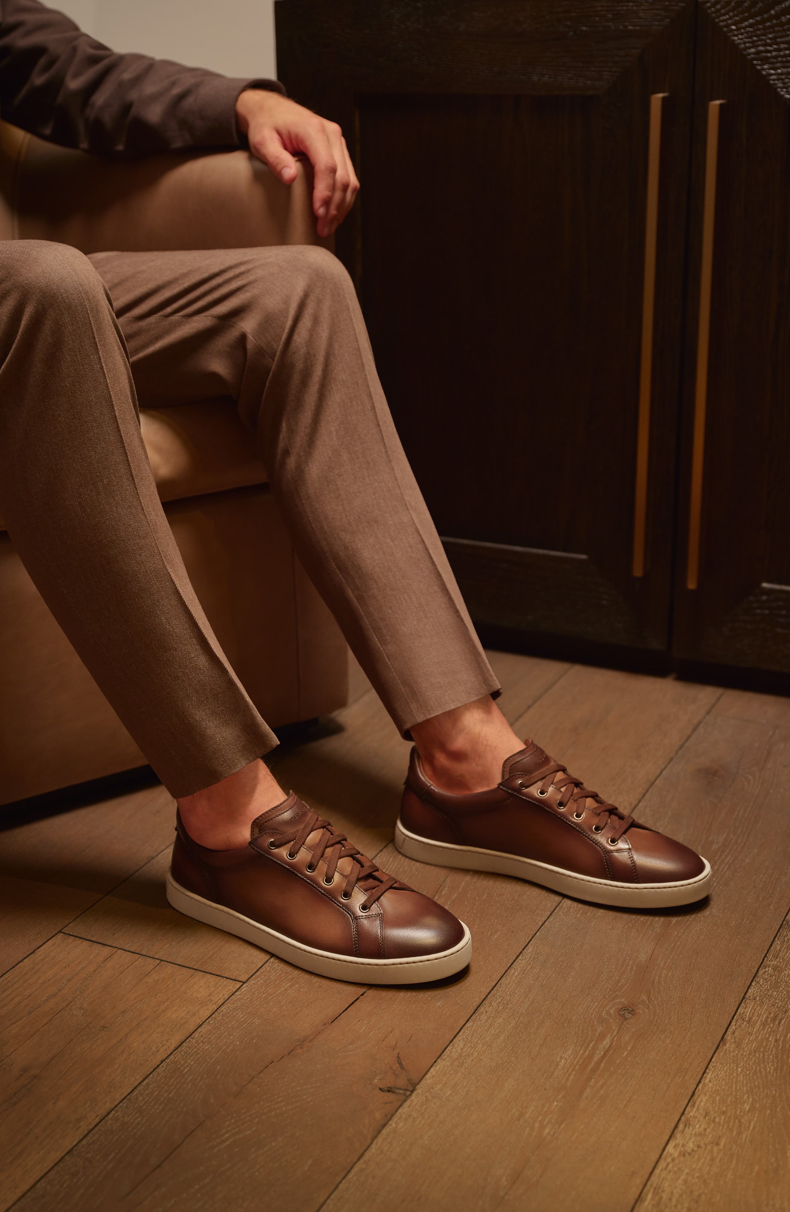 Cote Low Top Sneaker, Alternate, color, BROWN