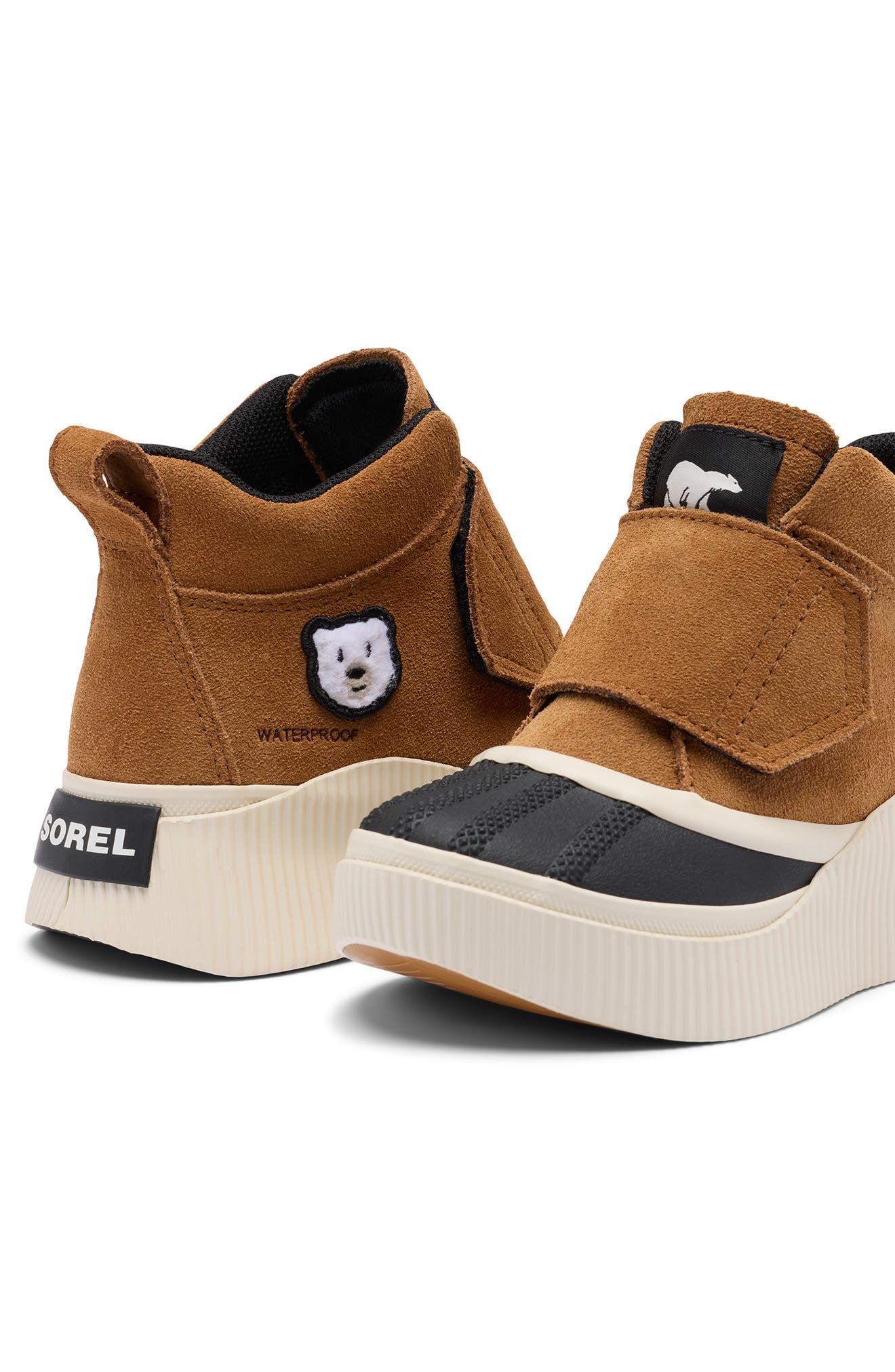 Kids' Out N About IV Waterproof Duck Boot, Alternate, color, TAFFY/ LIGHT BISQUE