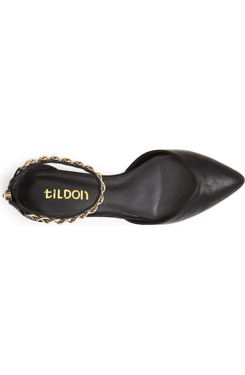 Tildon 'Anya' Ankle Strap D'Orsay Flat, Alternate, color,