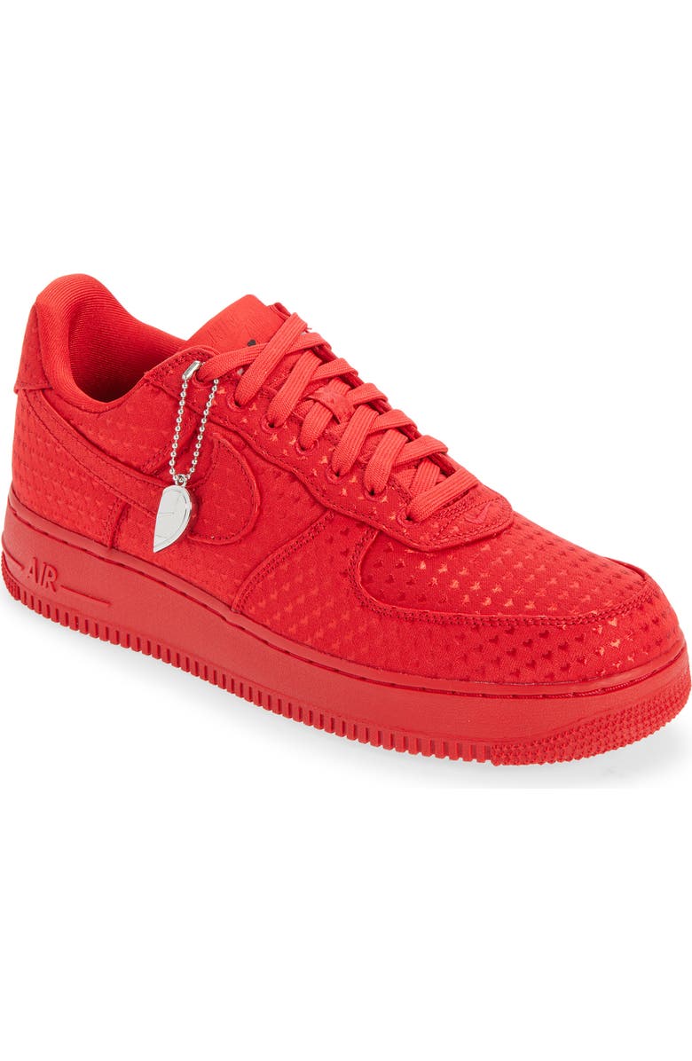 Nike Air Force 1 Retro Basketball Sneaker, Main, color, University Red/ Red/ Black