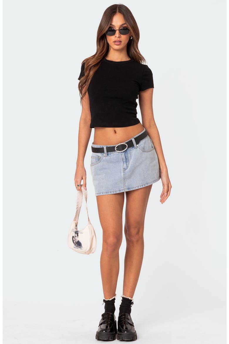 Better Basics Crop T-Shirt, Alternate, color, BLACK