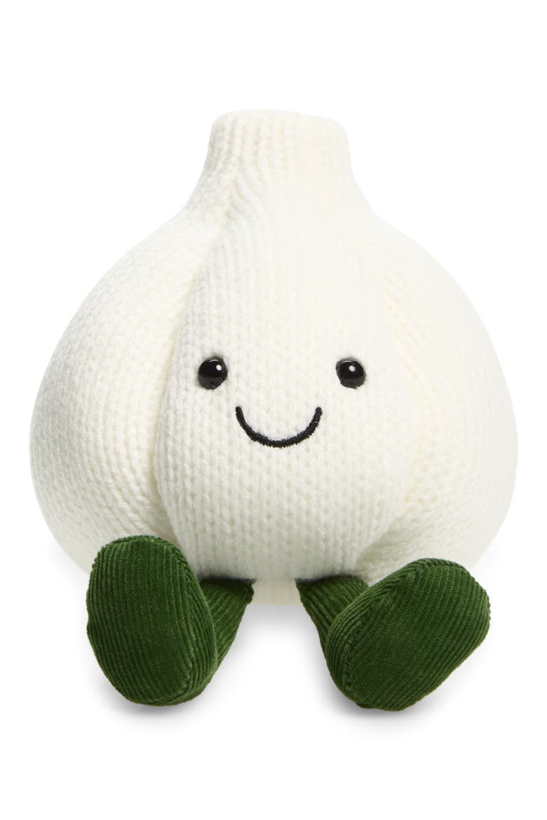 Amuseables Garlic Tiny Plushie, Main, color, WHITE