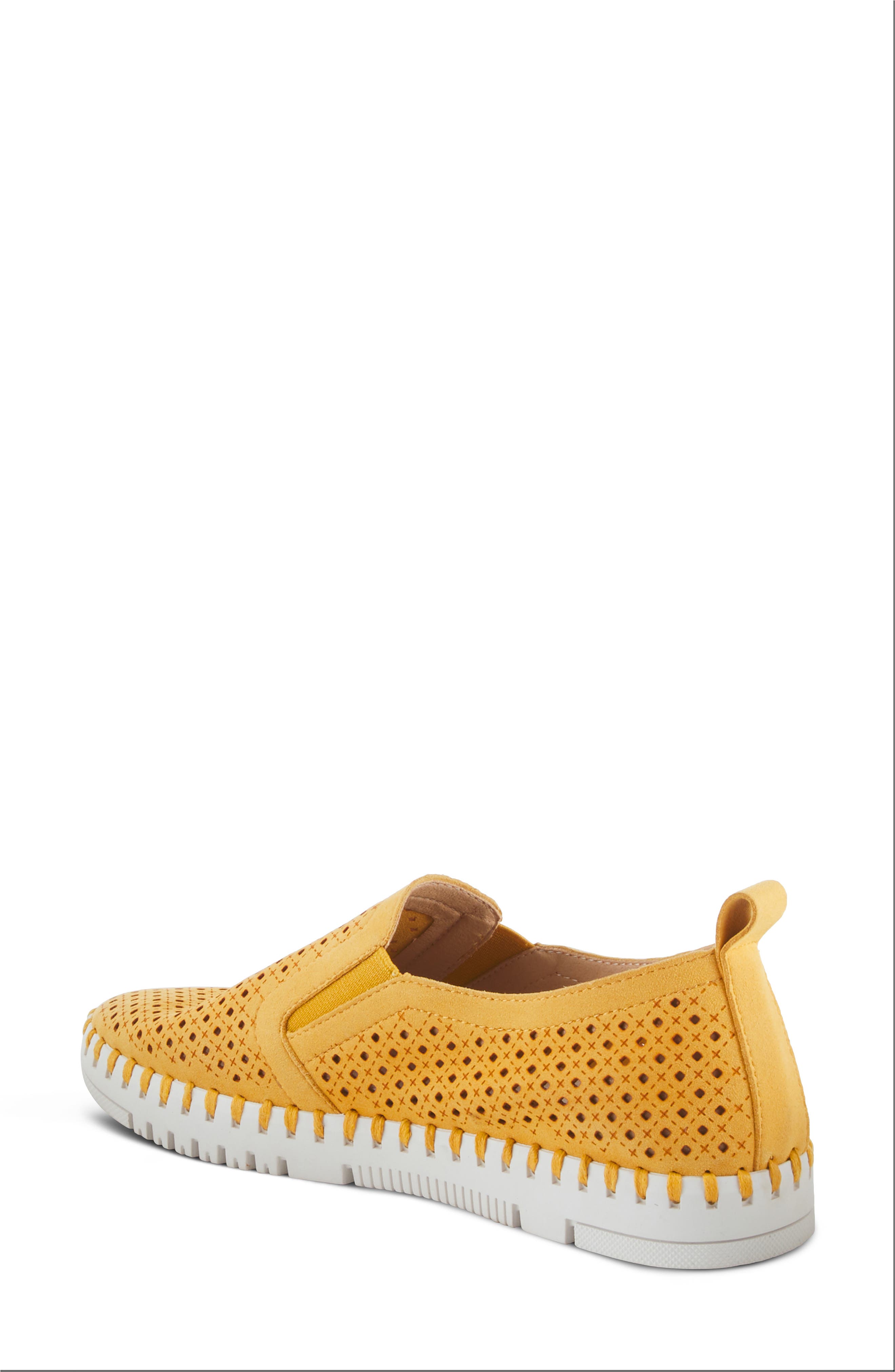 Surfie Perforated Slip-On Sneaker, Alternate, color, YELLOW