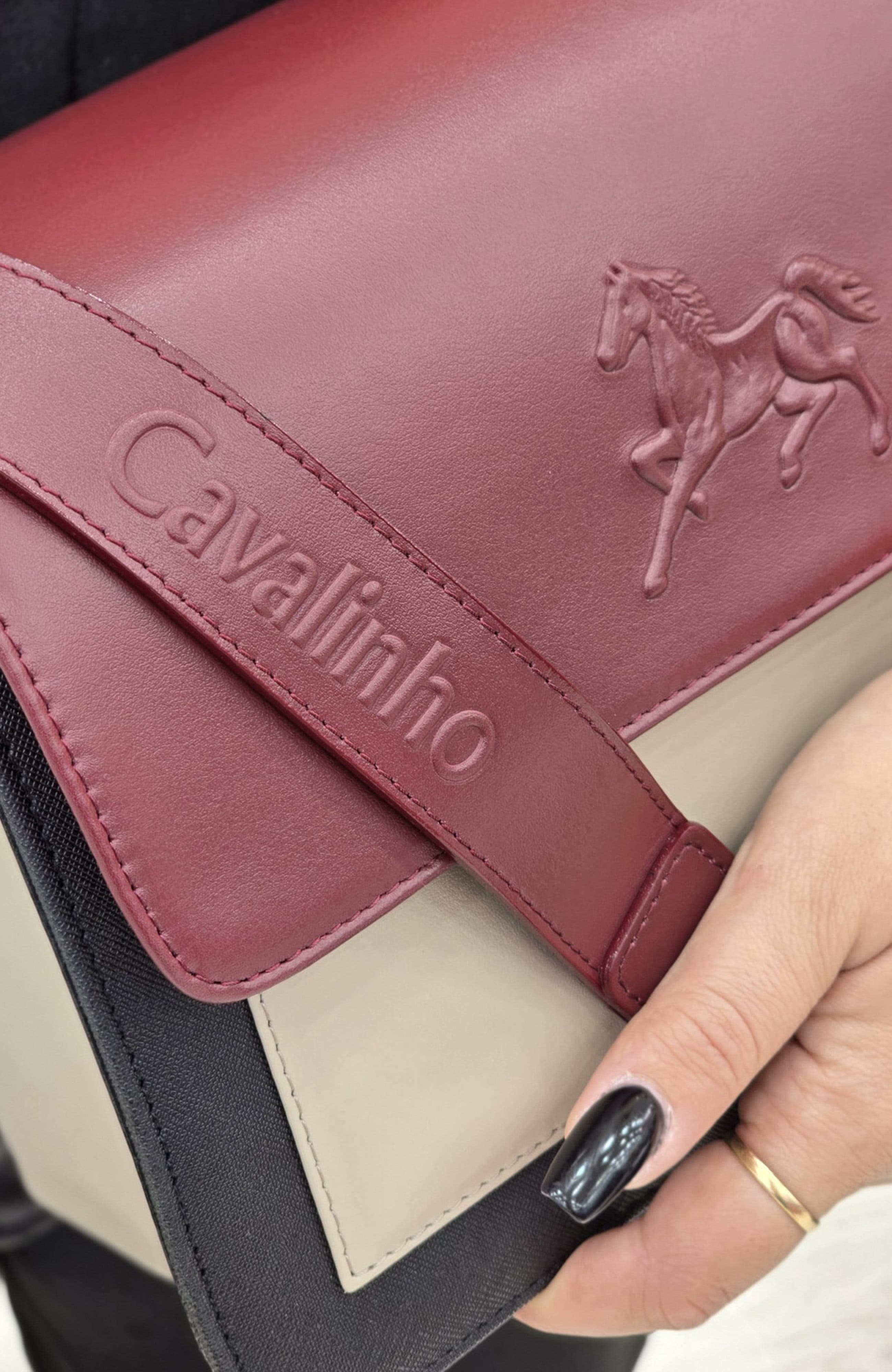 Horse By Cavalinho Shoulder Bag 623, Alternate, color, Burgundy