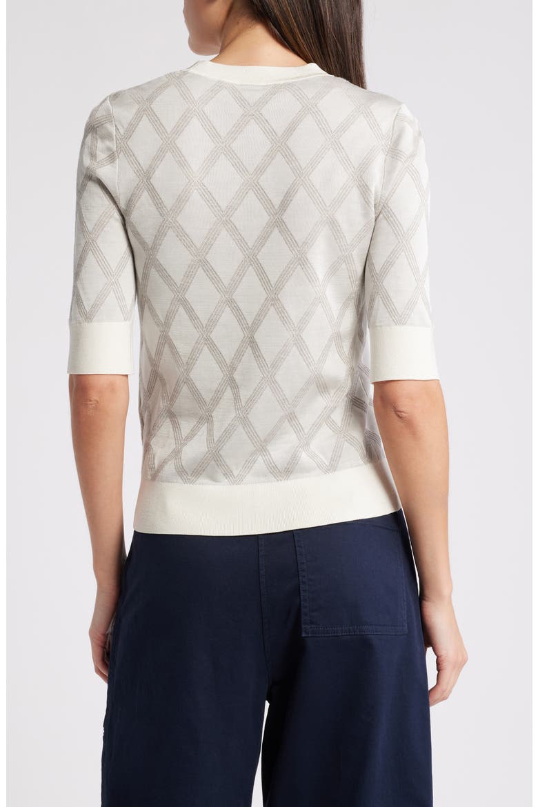 Firone Lightweight Merino Wool Blend Sweater, Alternate, color, GREY ARGYLE