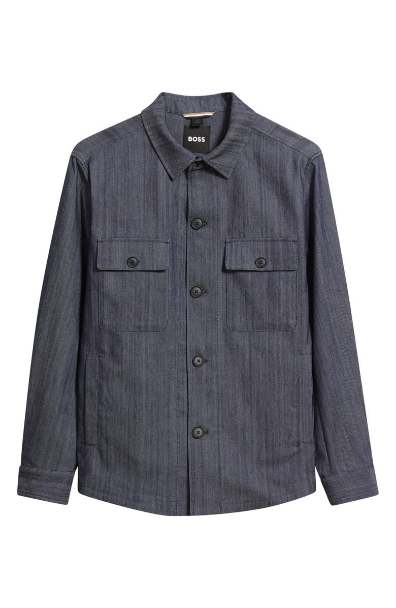 BOSS Carper Shirt Jacket, Alternate, color, Dark Blue