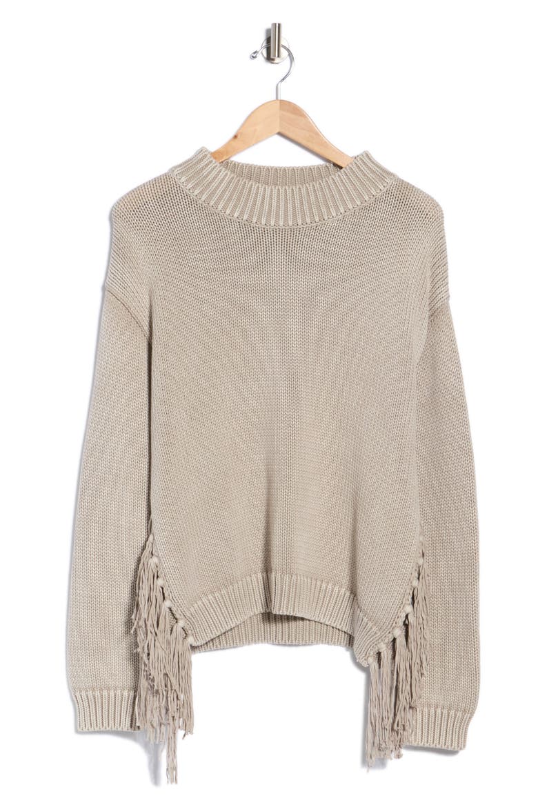 Houston Mock Neck Sweater, Main, color, HARBOR GREY MINERAL WASH