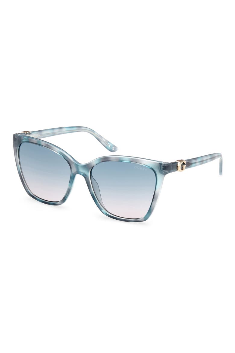 Square Sunglasses, Alternate, color, BLUE/ OTHER / GRADIENT BLUE