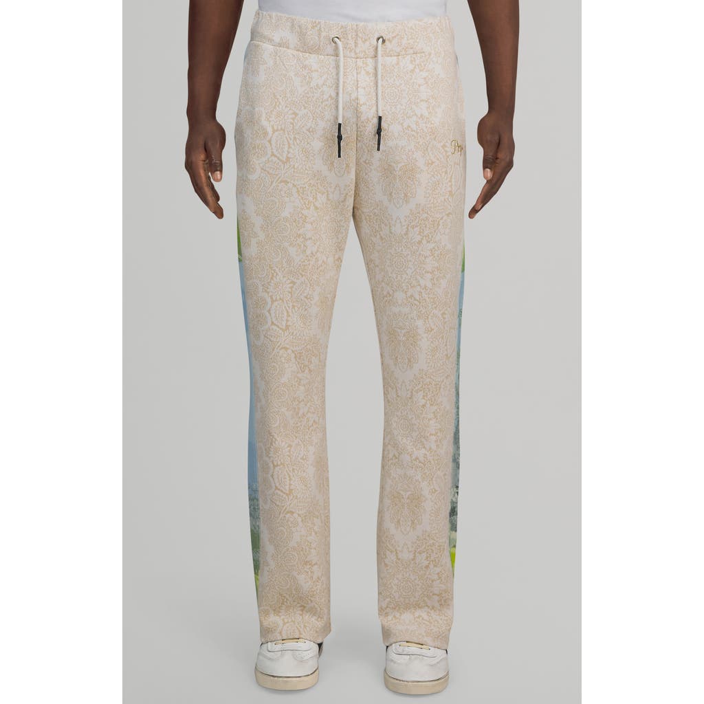 Prps Sun Valley Jacquard Pants In Beige/white
