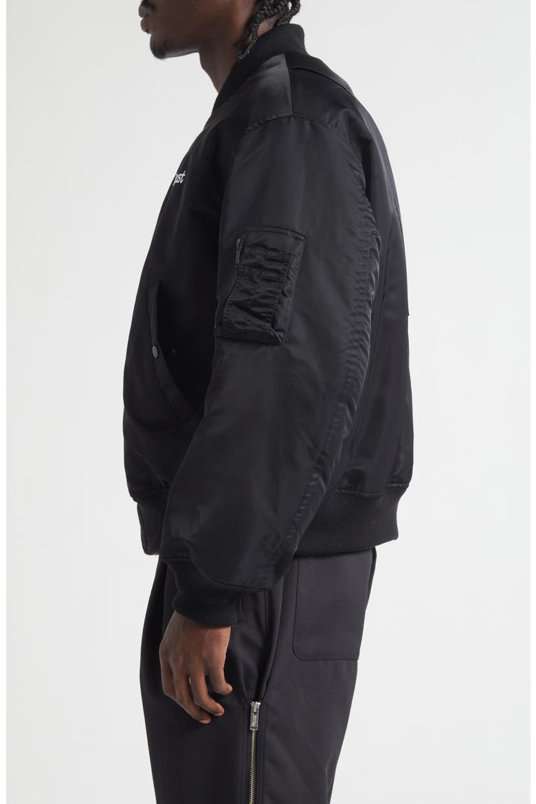 Faust Blouson Jacket, Alternate, color, BLACK