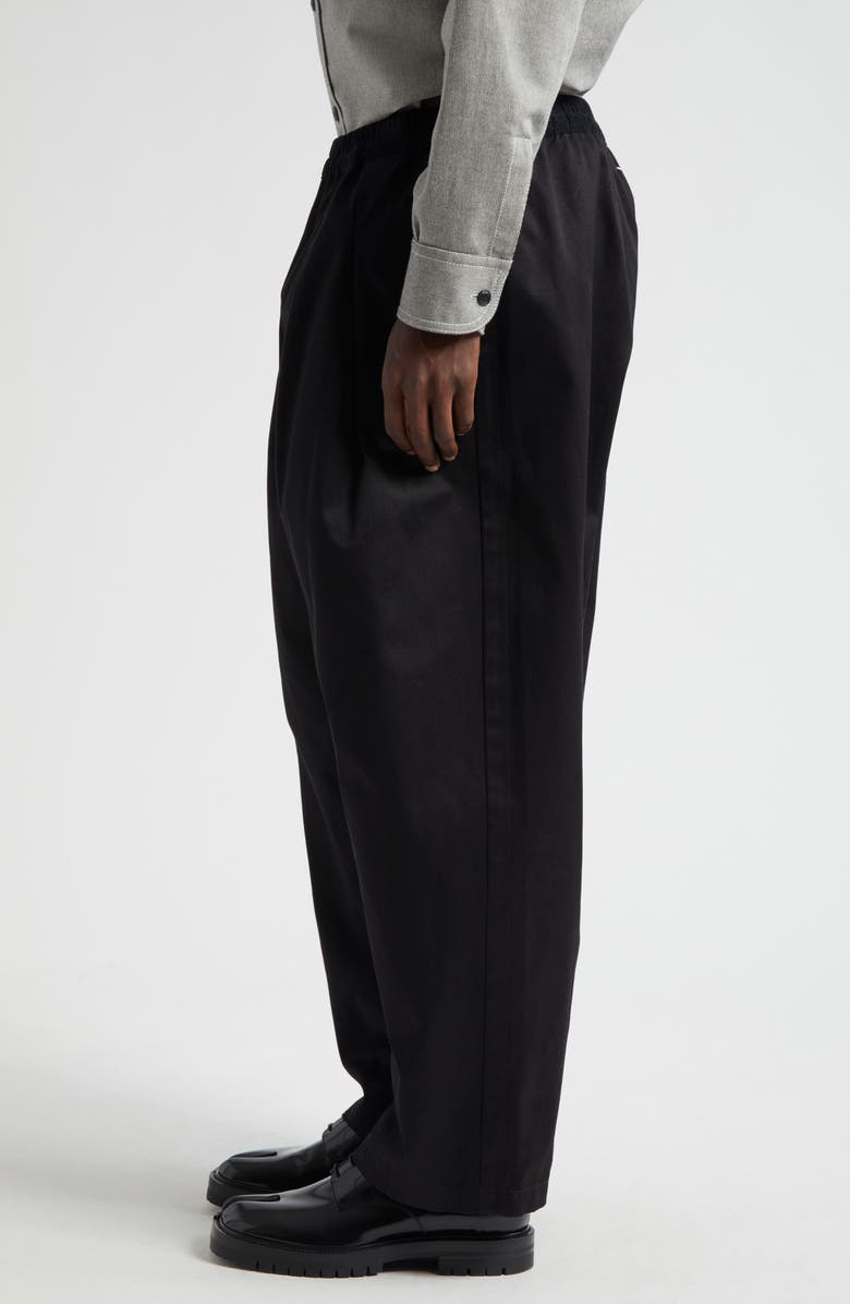 Maison Margiela Skater Cotton Chinos, Alternate, color, Black