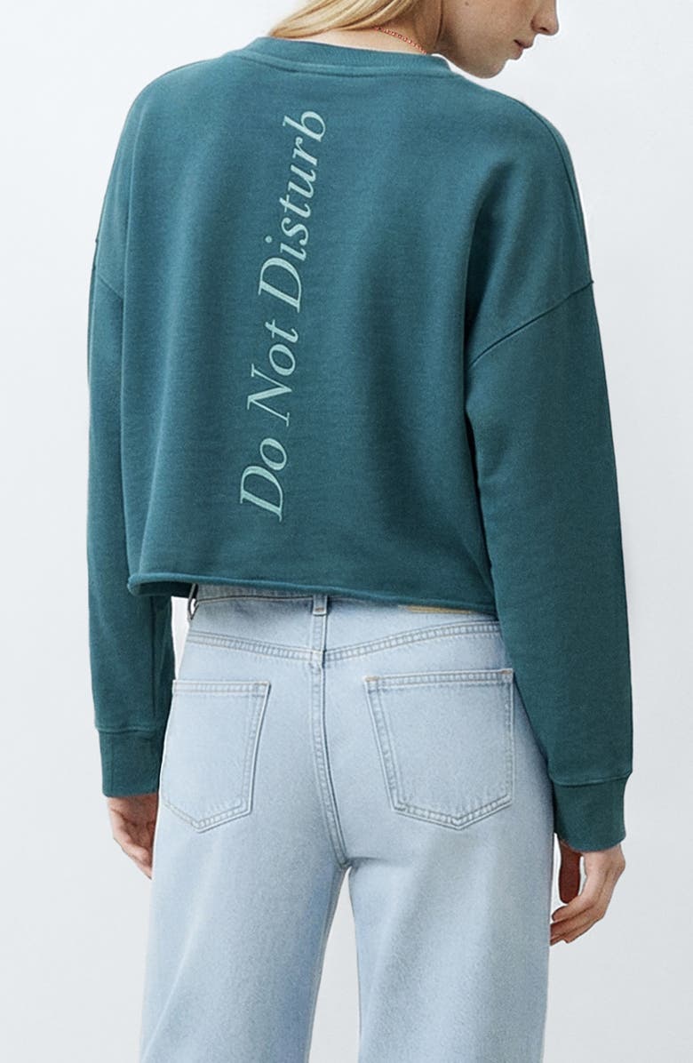 MANGO TEEN Raw Hem Cotton Graphic T-Shirt, Alternate, color, 