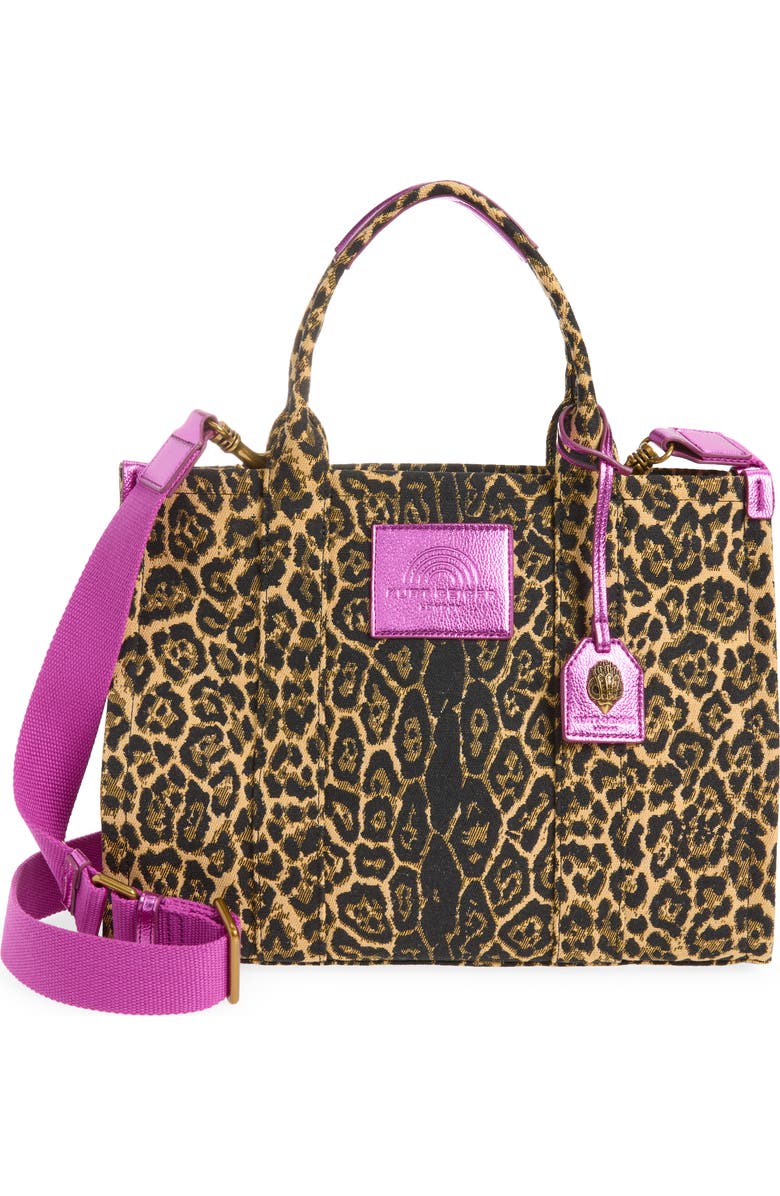 Kurt Geiger London Southbank Cotton Canvas Tote, Main, color, Open Brown
