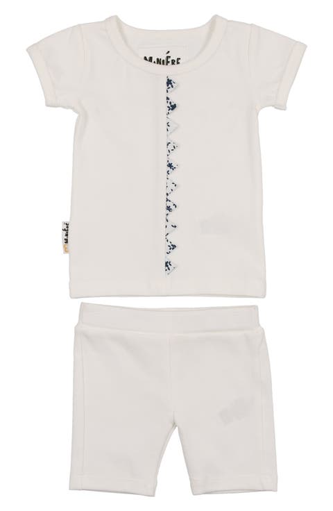 Floral Triangle Trim Top & Shorts Set (Baby)