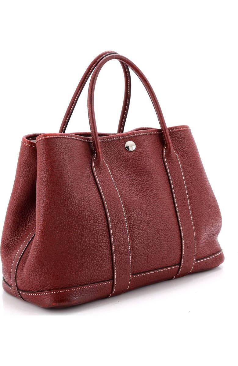 Pre-Owned Hermes Garden Party Tote Leather 30, Alternate, color, Rouge H