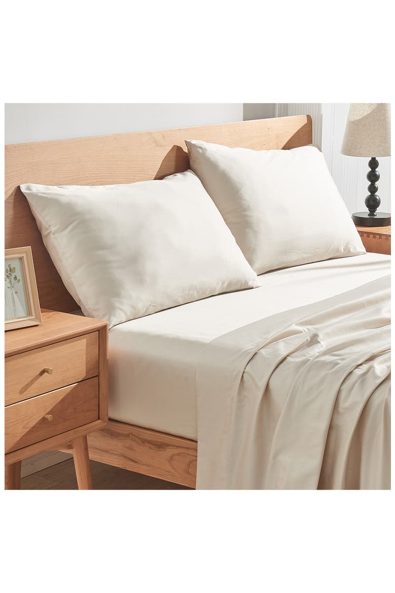 LuxeSoft Set of 2 400 Thread Count Organic Cotton Pillowcases, Main, color, FOG