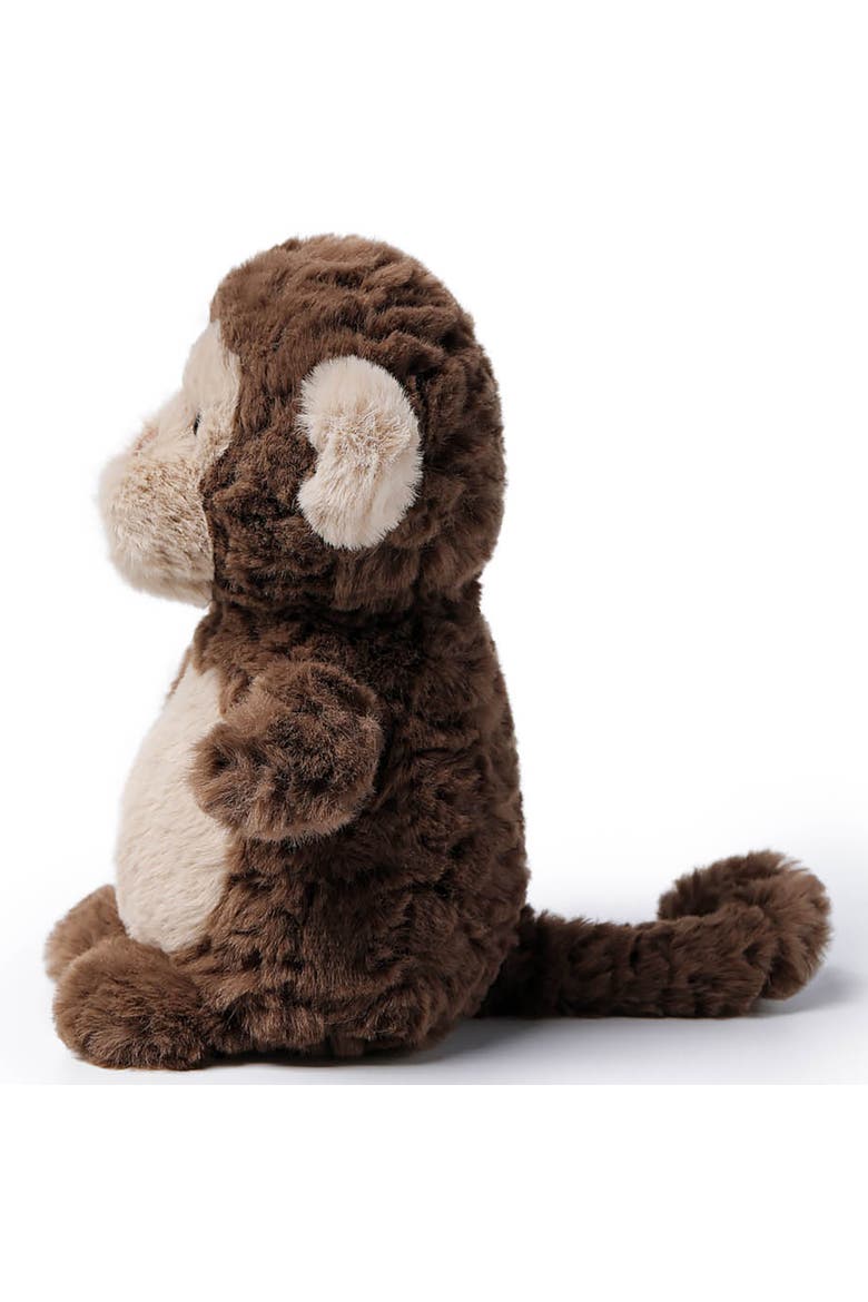 7 Inch Little Naughty Monkey Weighted Stuffed Animal, Alternate, color, Brown
