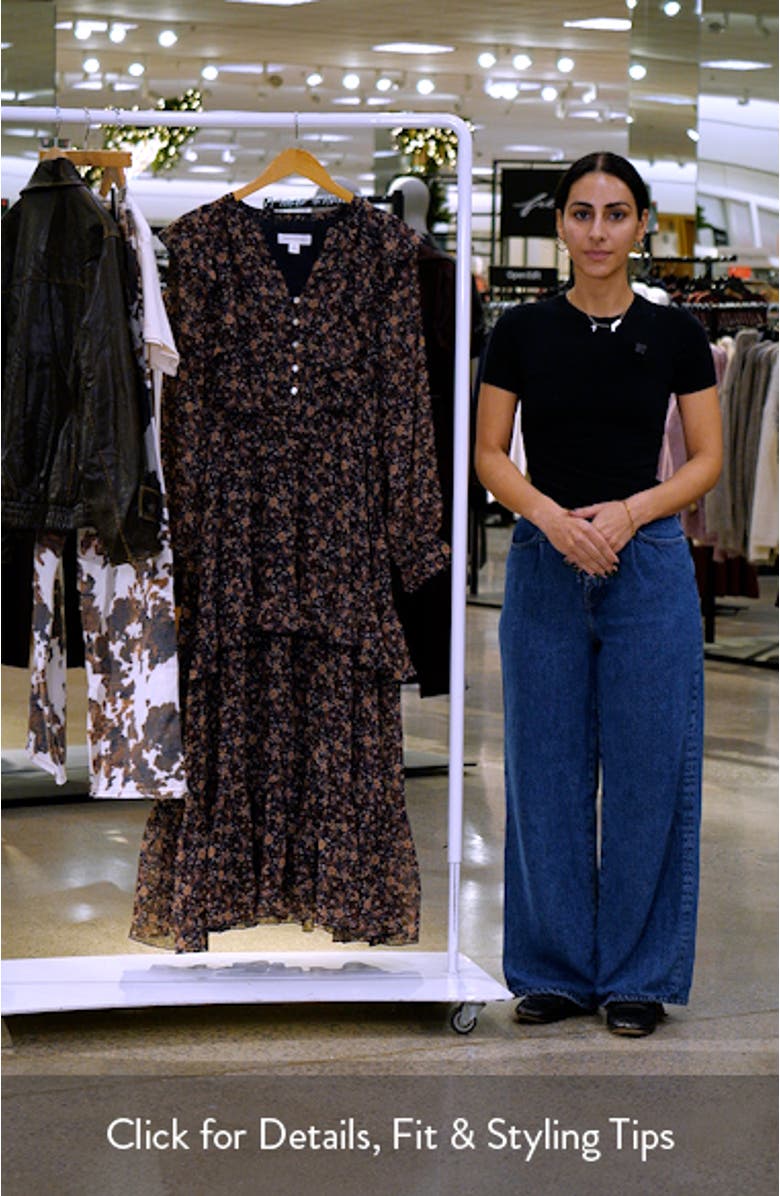 Paisley Tiered Ruffle Maxi Dress, sales video thumbnail