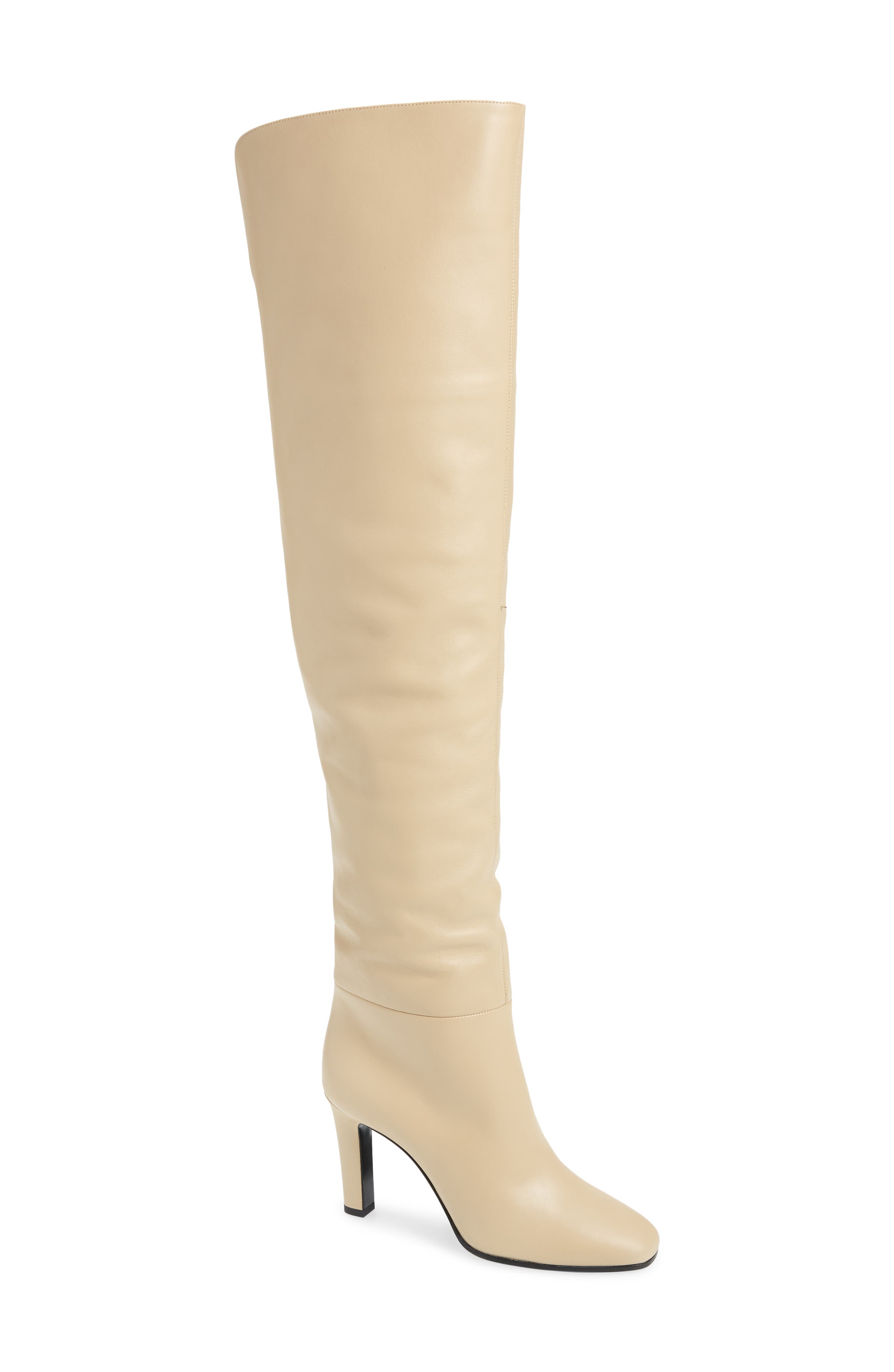 Saint Laurent Blu Over the Knee Boot, Main, color, 