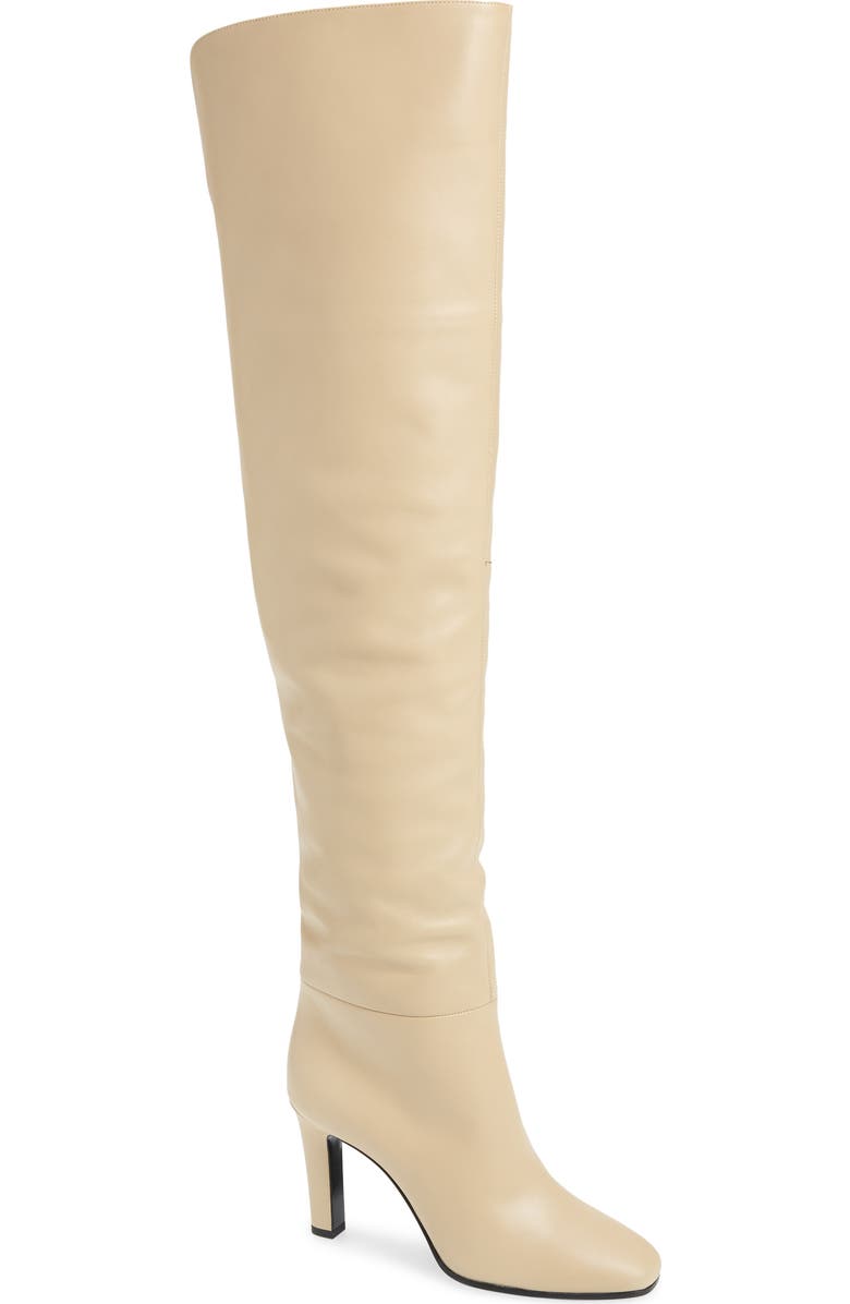 Saint Laurent Blu Over the Knee Boot, Main, color,
