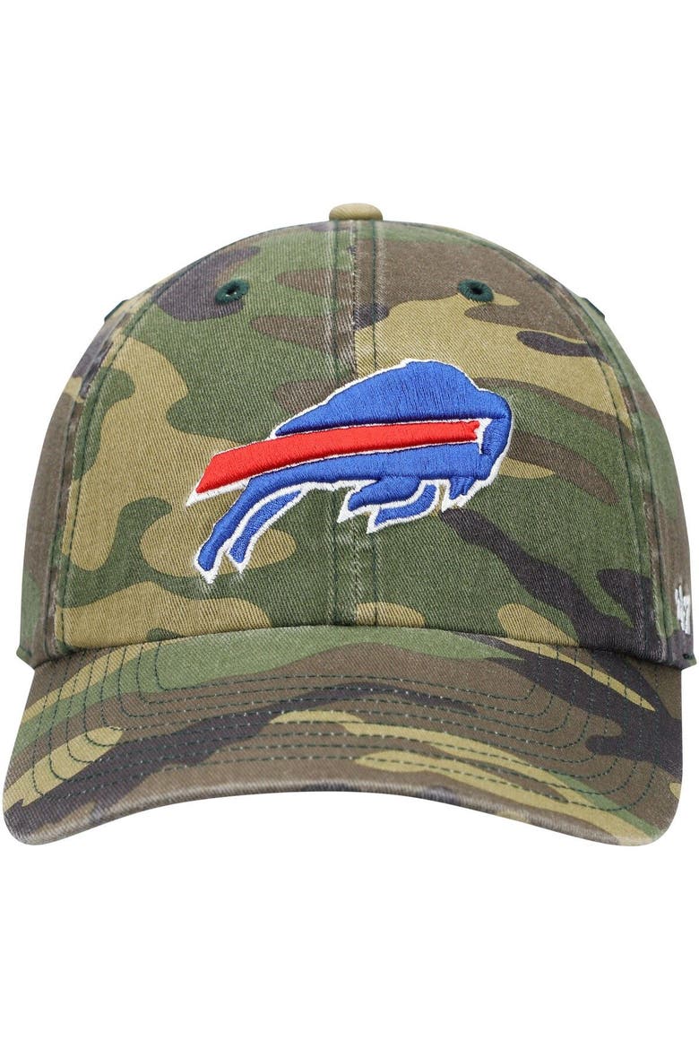 Men's '47 Camo Buffalo Bills Woodland Clean Up Adjustable Hat, Alternate, color, Camo