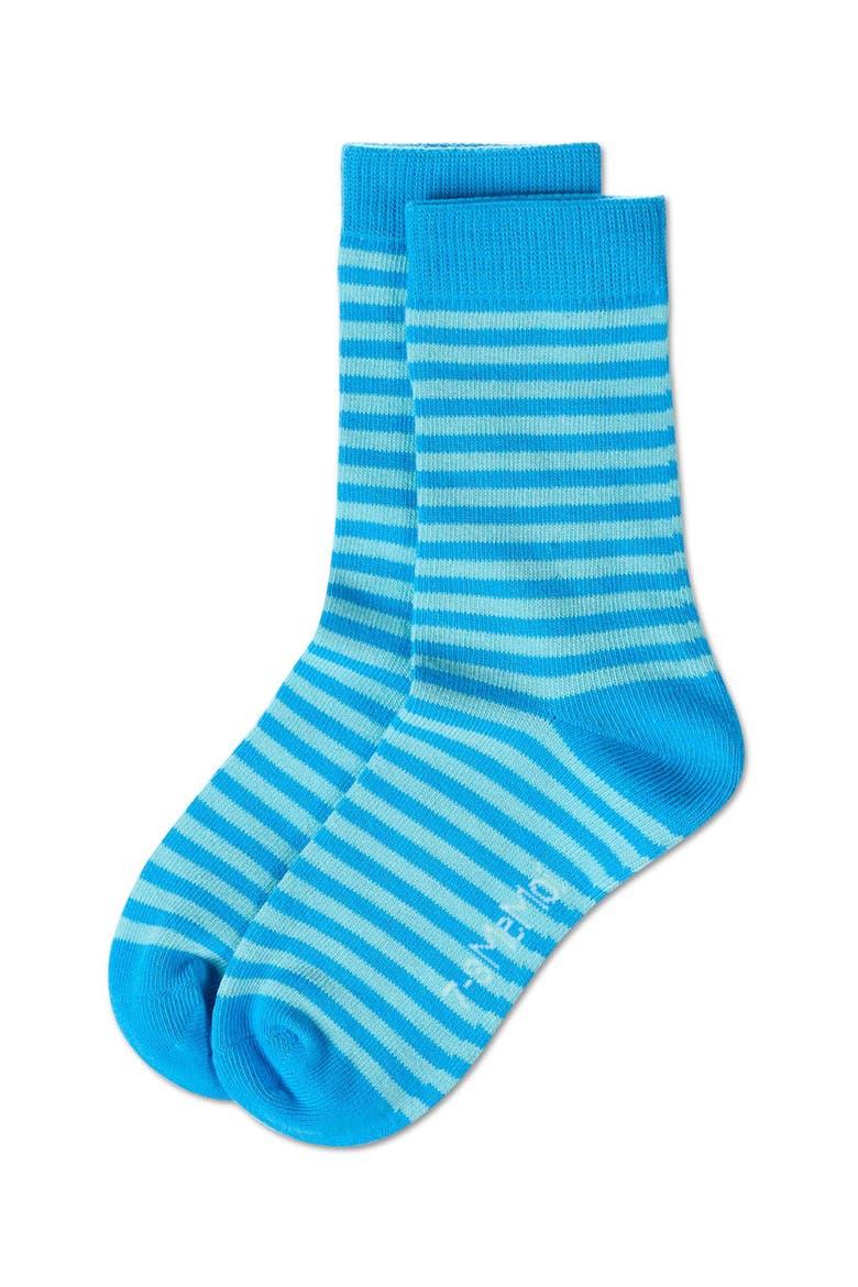 Thin Stripe Crew Sock, Alternate, color, Blue