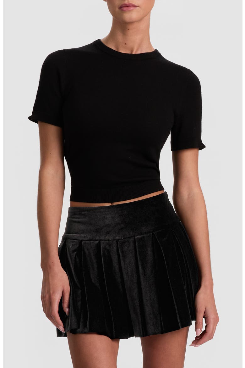 Aster Cuffed Collared Pullover, Alternate, color, BLACK/ SOFT WHITE