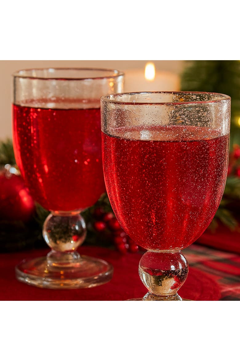 Bubble Glass Goblet Clear Drinkware Perfect for Everyday Use, Alternate, color, Clear