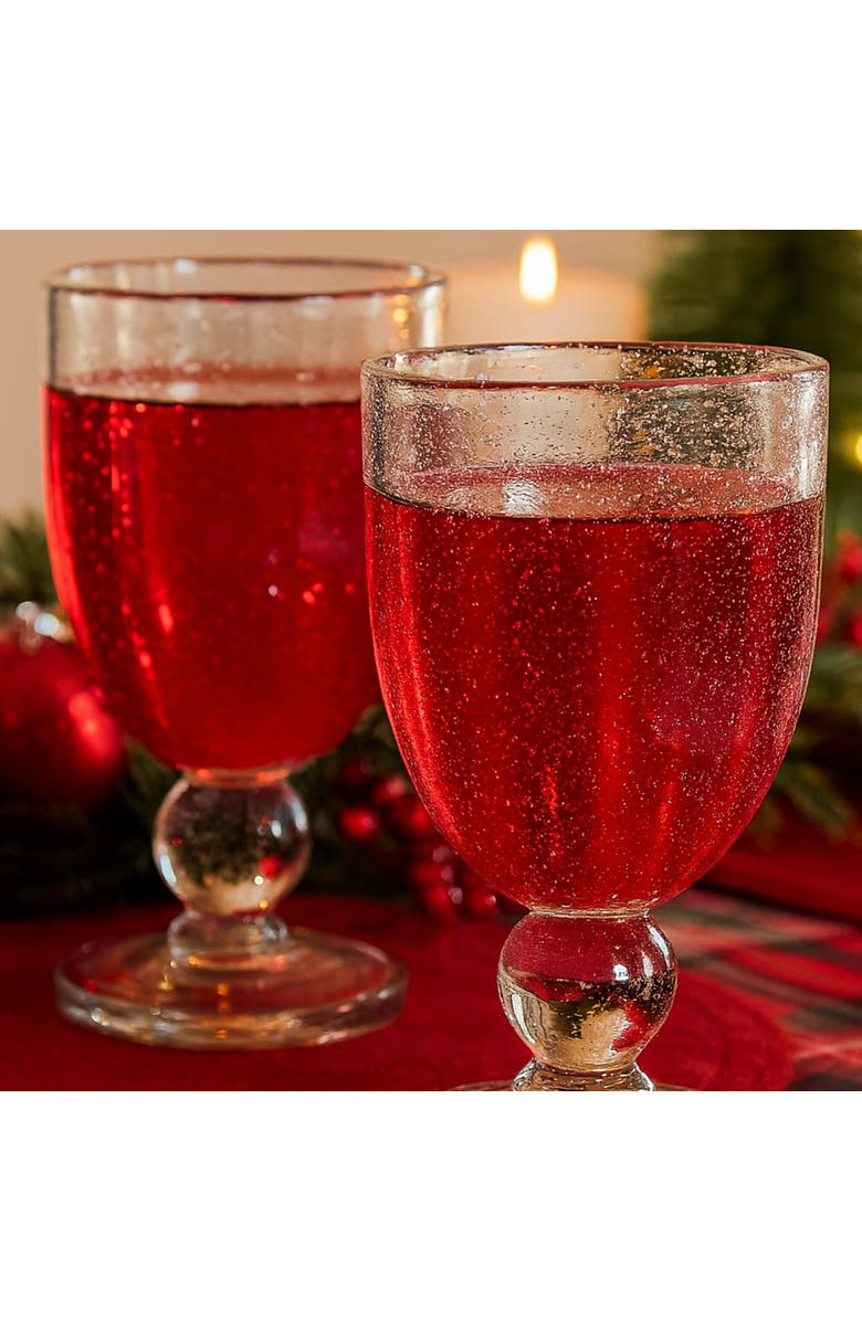 tag Bubble Glass Goblet Clear Drinkware Perfect for Everyday Use, Alternate, color, Clear
