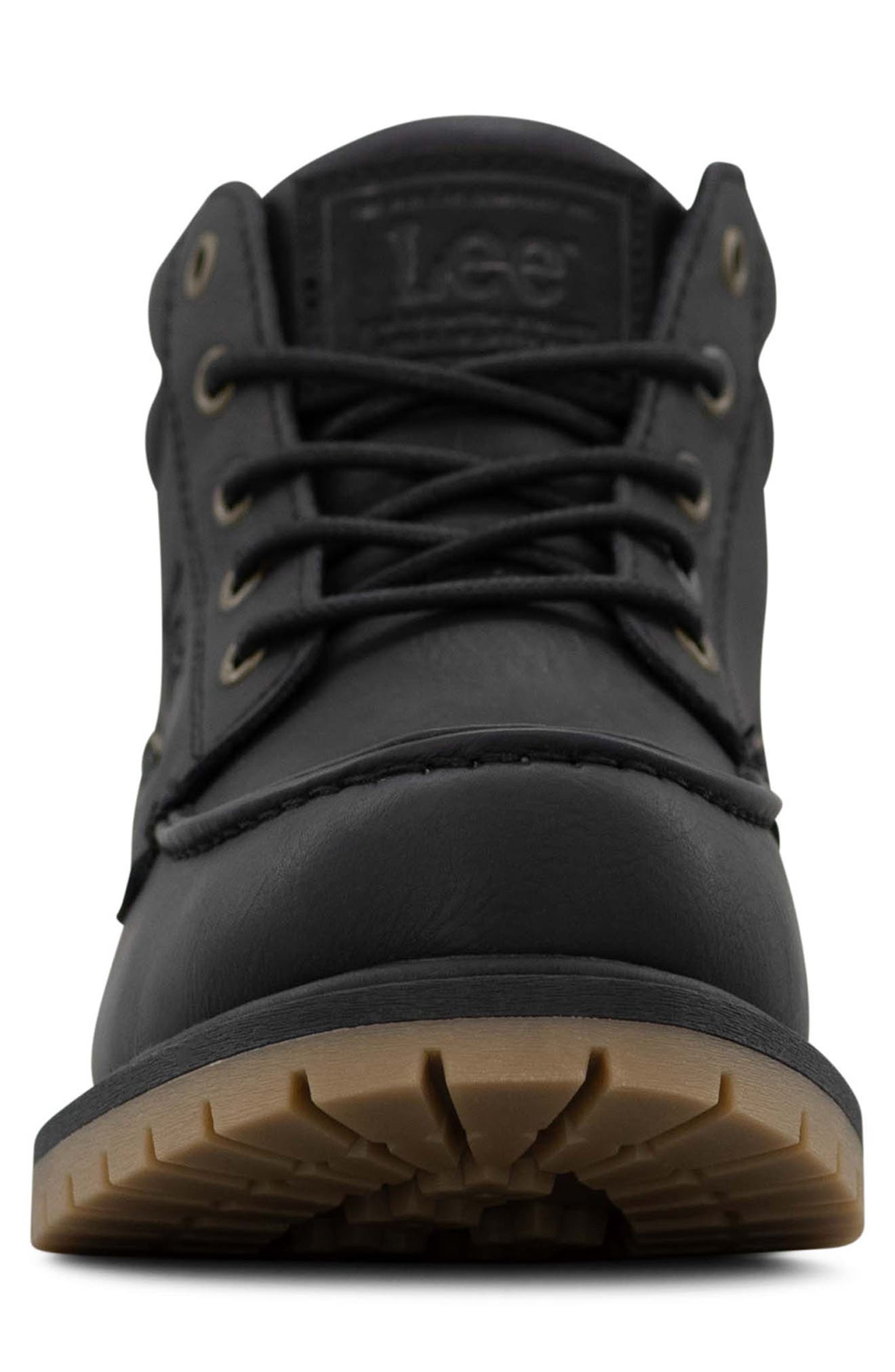 Lee Rowan Lug Sole Boot, Alternate, color, Black Mono/ Gum