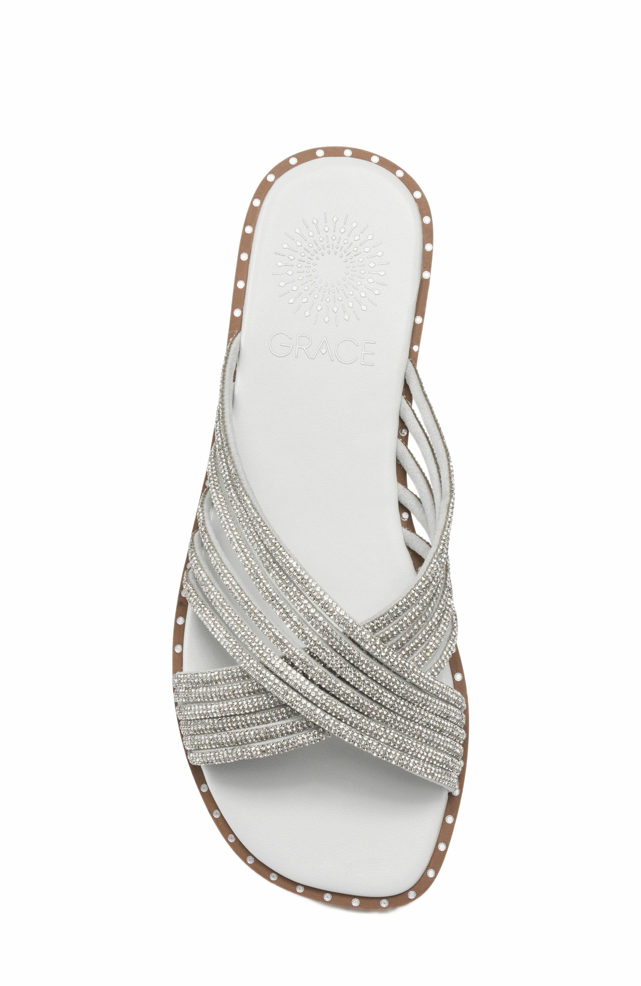 Grace Footwear Murano Sandal, Alternate, color, Silver