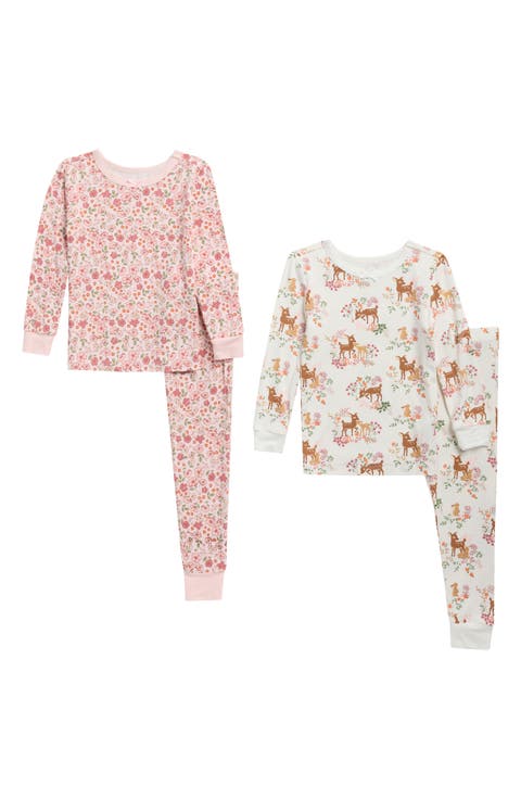 Kids' Woodland 4-Piece Pajamas
