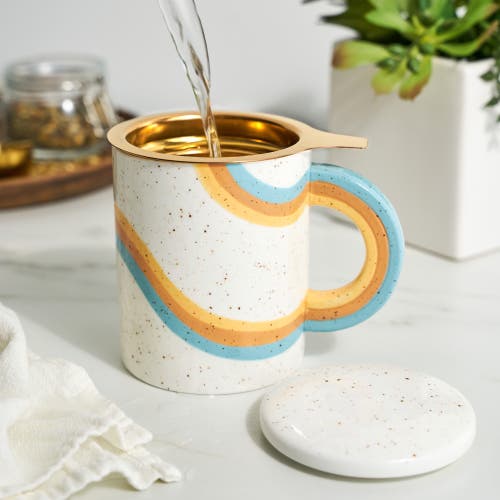 Pinky Up (accessories) Everlee Mug With Infuser & Lid In Sand