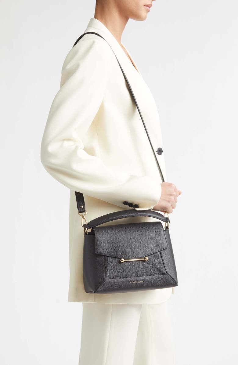 Strathberry Mosaic Leather Top Handle Bag, Alternate, color,