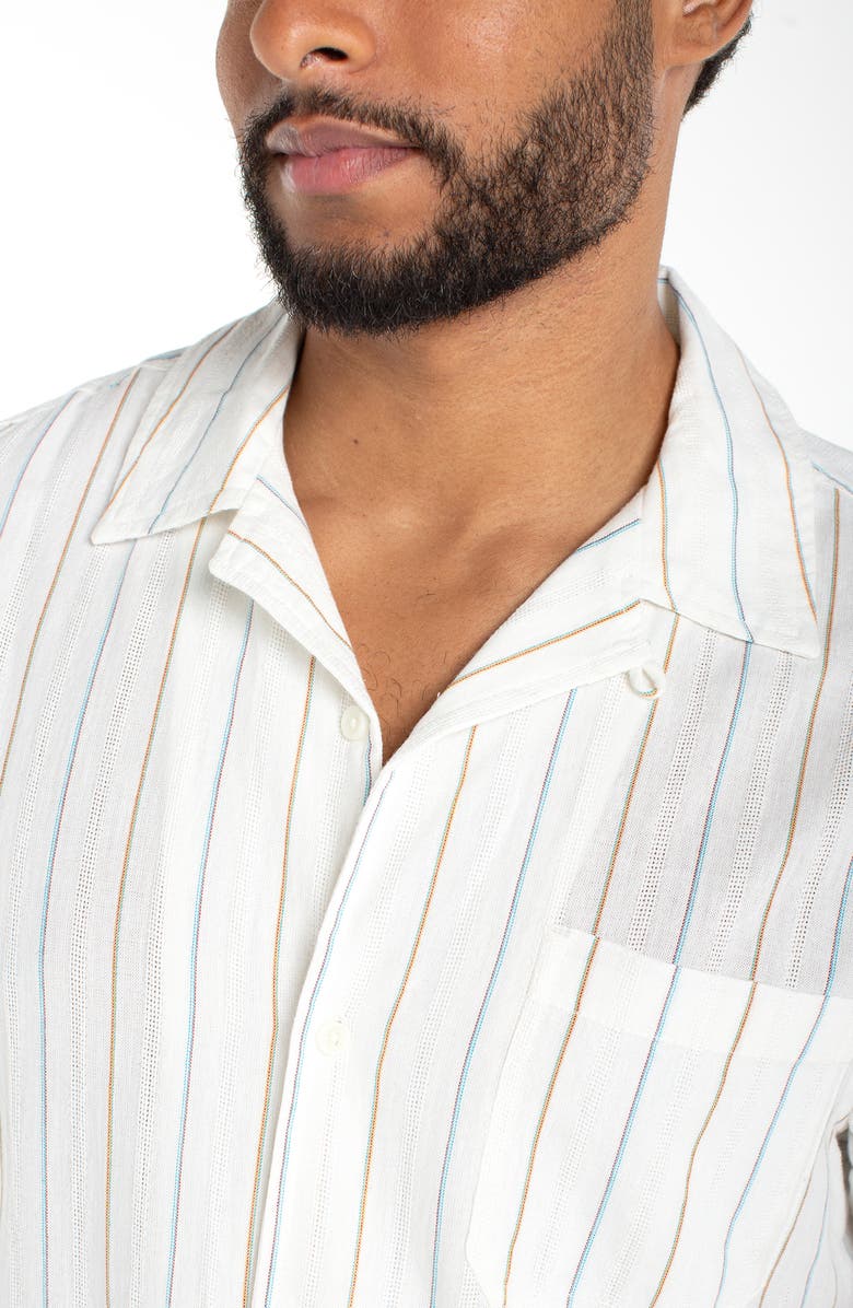 Liverpool Los Angeles Stripe Camp Shirt, Alternate, color, 