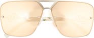 Le Specs Metazoic 66mm Mirrored Aviator Sunglasses