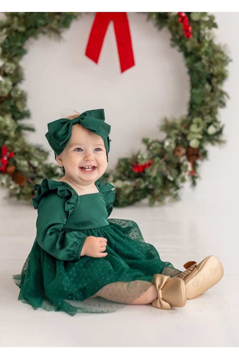 Mistletoe Emerald Dress, Alternate, color, Green