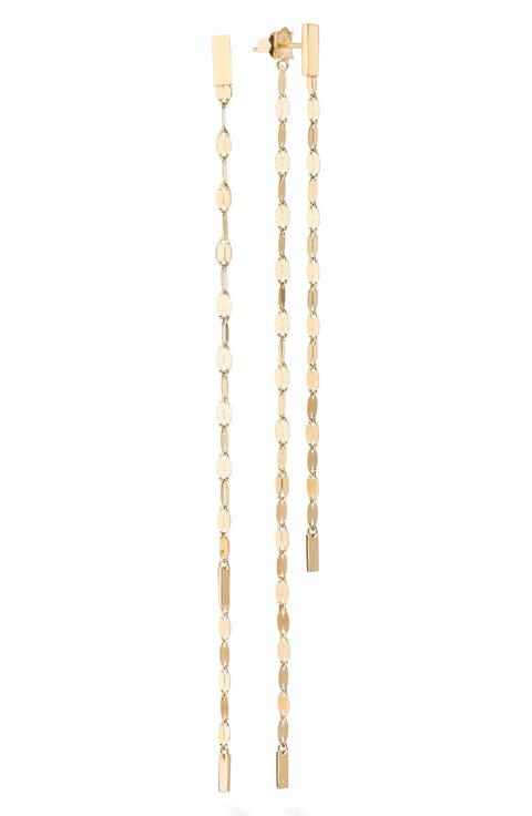 Blake 14K Gold Chain Front/Back Earrings